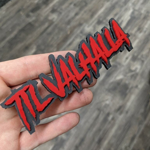 Custom Text Badge - Type Your Own - Aggressive Font - Double Layer - Atomic Car Concepts