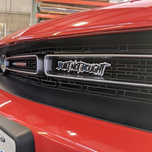 Custom Text Badge - Type Your Own - Aggressive Font - Double Layer - Atomic Car Concepts