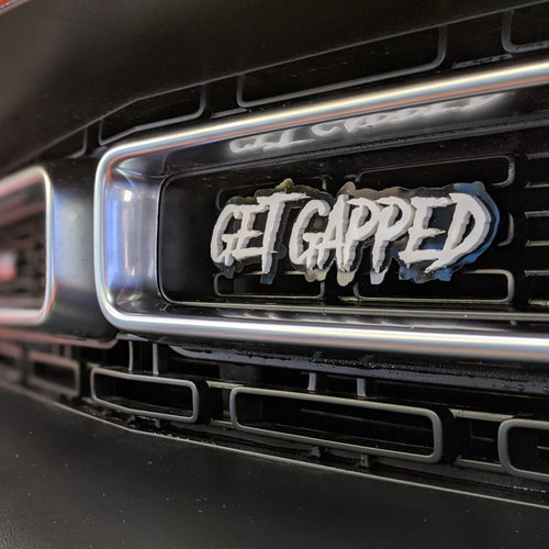 Custom Text Badge - Type Your Own - Aggressive Font - Double Layer - Atomic Car Concepts
