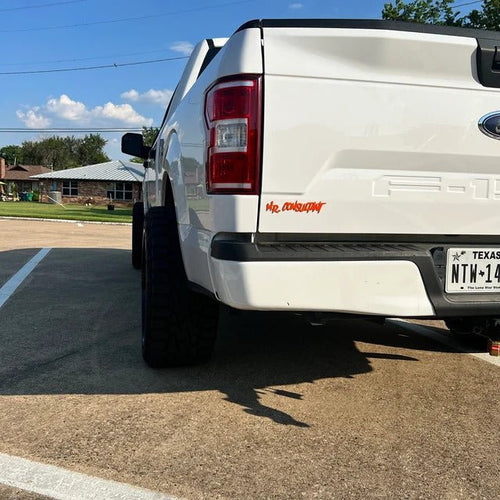 Custom Text Badge - Type Your Own - Aggressive Font Single Layer - Tape Mount - Atomic Car Concepts