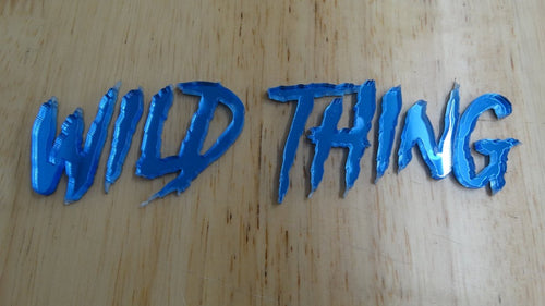 Custom Text Badge - Type Your Own - Aggressive Font Single Layer - Tape Mount - Atomic Car Concepts