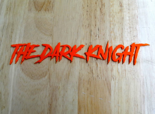 Custom Text Badge - Type Your Own - Aggressive Font Single Layer - Tape Mount - Atomic Car Concepts