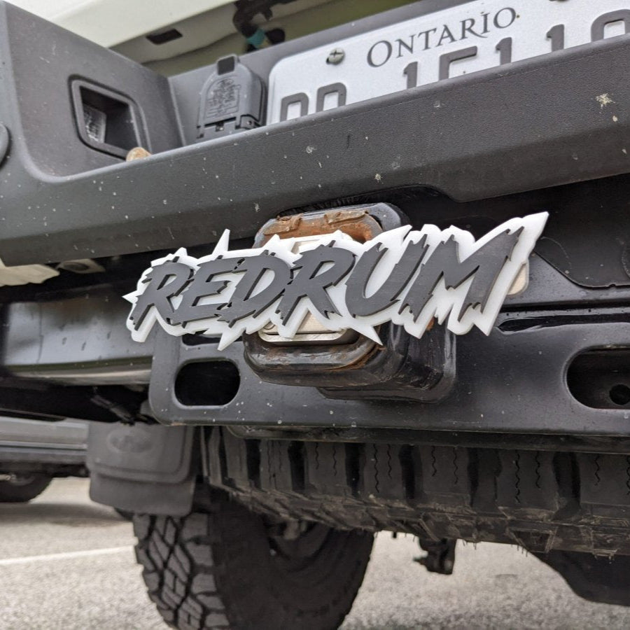 Custom Text Hitch Cover - Lightning Font - Type Your Own - Atomic Car Concepts