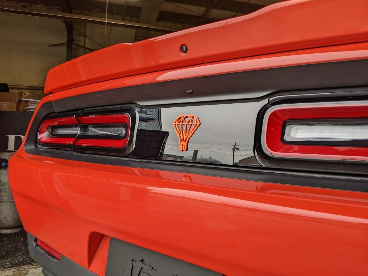 Dripping Diamond (Orange) Divider - Fits 15-21 Challenger® - Atomic Car Concepts