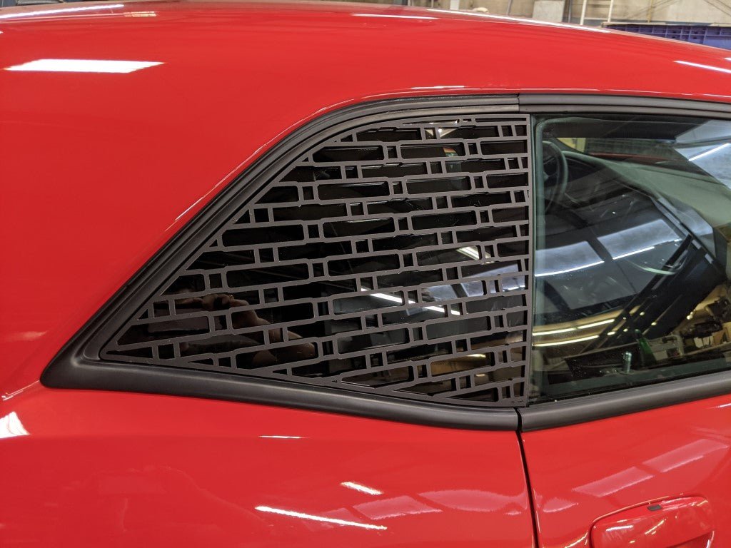 Elongated Hexagon Window Louvers - Fits 15-21 Challenger® - Atomic Car Concepts