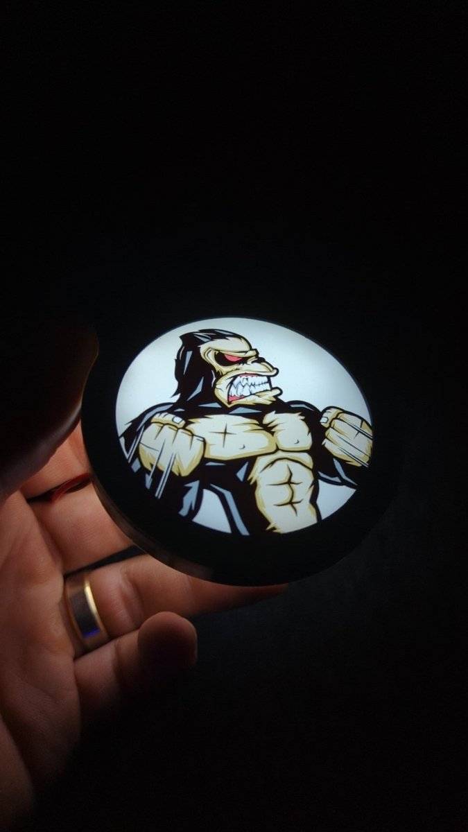 Full Color LED Light Up Car Emblem Medallion - Custom Mounting - Multiple Designs Available - Atomic Car Concepts