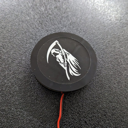 Full Color LED Light Up Car Emblem Medallion - Custom Mounting - Multiple Designs Available - Atomic Car Concepts