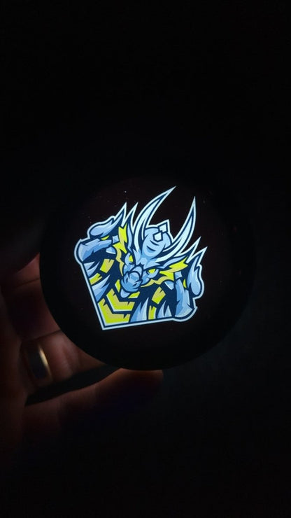 Full Color LED Light Up Car Emblem Medallion - Custom Mounting - Multiple Designs Available - Atomic Car Concepts