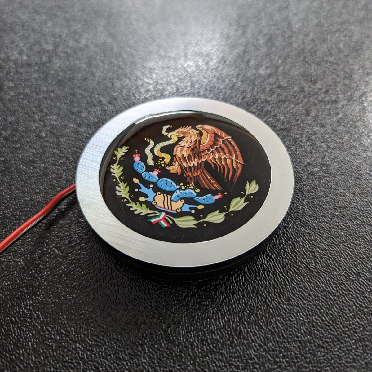 Full Color LED Light Up Car Emblem Medallion - Custom Mounting - Multiple Designs Available - Atomic Car Concepts