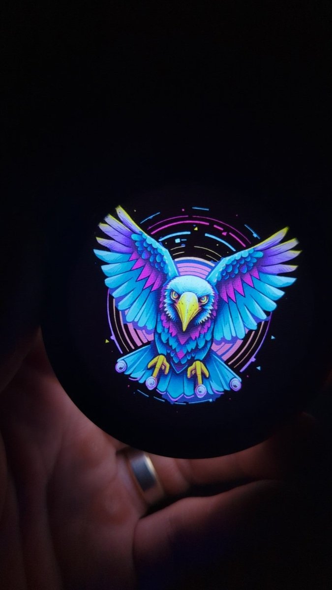 Full Color LED Light Up Car Emblem Medallion - Custom Mounting - Multiple Designs Available - Atomic Car Concepts