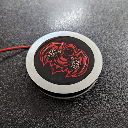 Full Color LED Light Up Car Emblem Medallion - Custom Mounting - Multiple Designs Available - Atomic Car Concepts