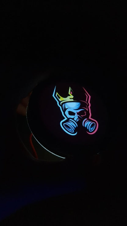 Full Color LED Light Up Car Emblem Medallion - Custom Mounting - Multiple Designs Available - Atomic Car Concepts