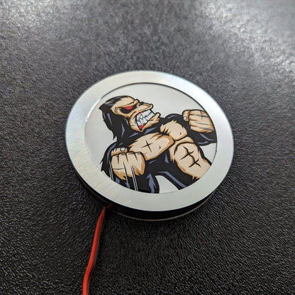 Full Color LED Light Up Car Emblem Medallion - Custom Mounting - Multiple Designs Available - Atomic Car Concepts