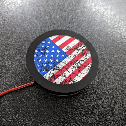 Full Color LED Light Up Car Emblem Medallion - Custom Mounting - Multiple Designs Available - Atomic Car Concepts