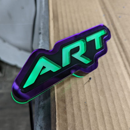 Fully Custom LED Light Up Car Emblem - Design Your Own - Custom Mounting - Atomic Car Concepts