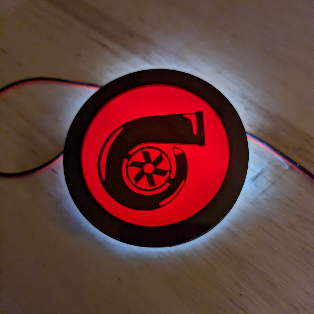 Fully Custom LED Light Up Car Emblem Medallion - Design Your Own - Custom Mounting - Atomic Car Concepts