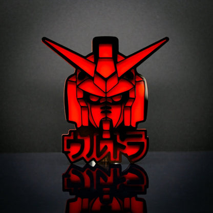 Gundam Helmet Inspired Icon Badge - Tape Mount - Atomic Car Concepts