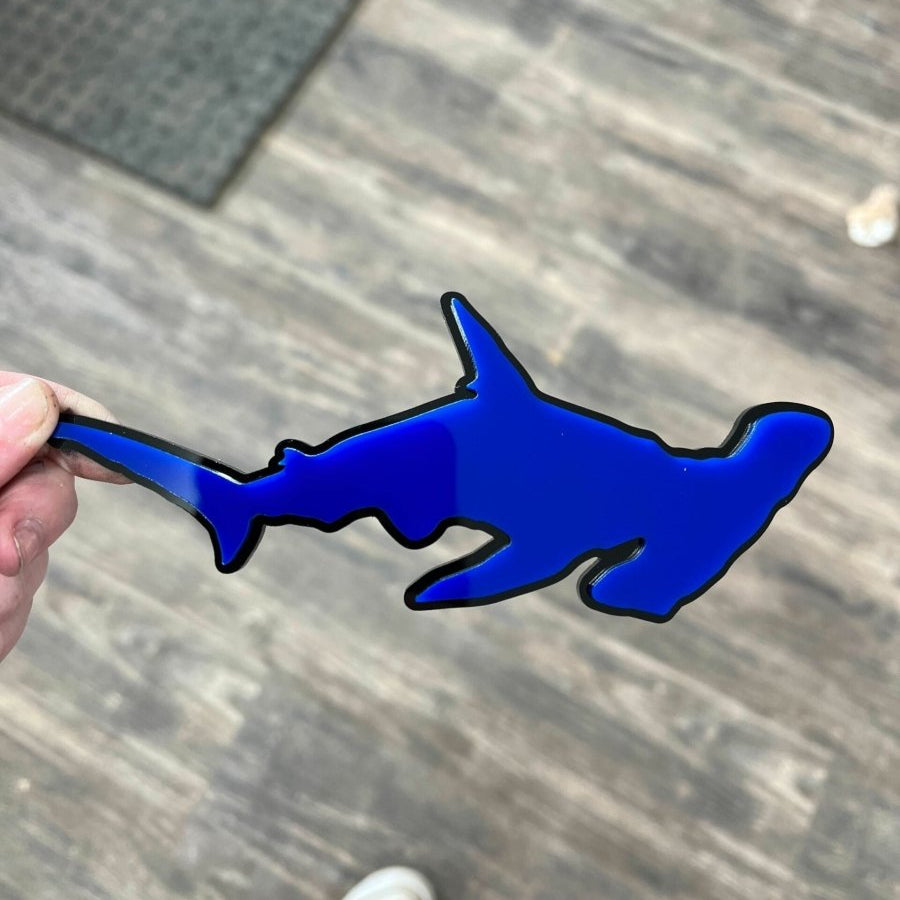 Hammerhead Shark Icon Badge