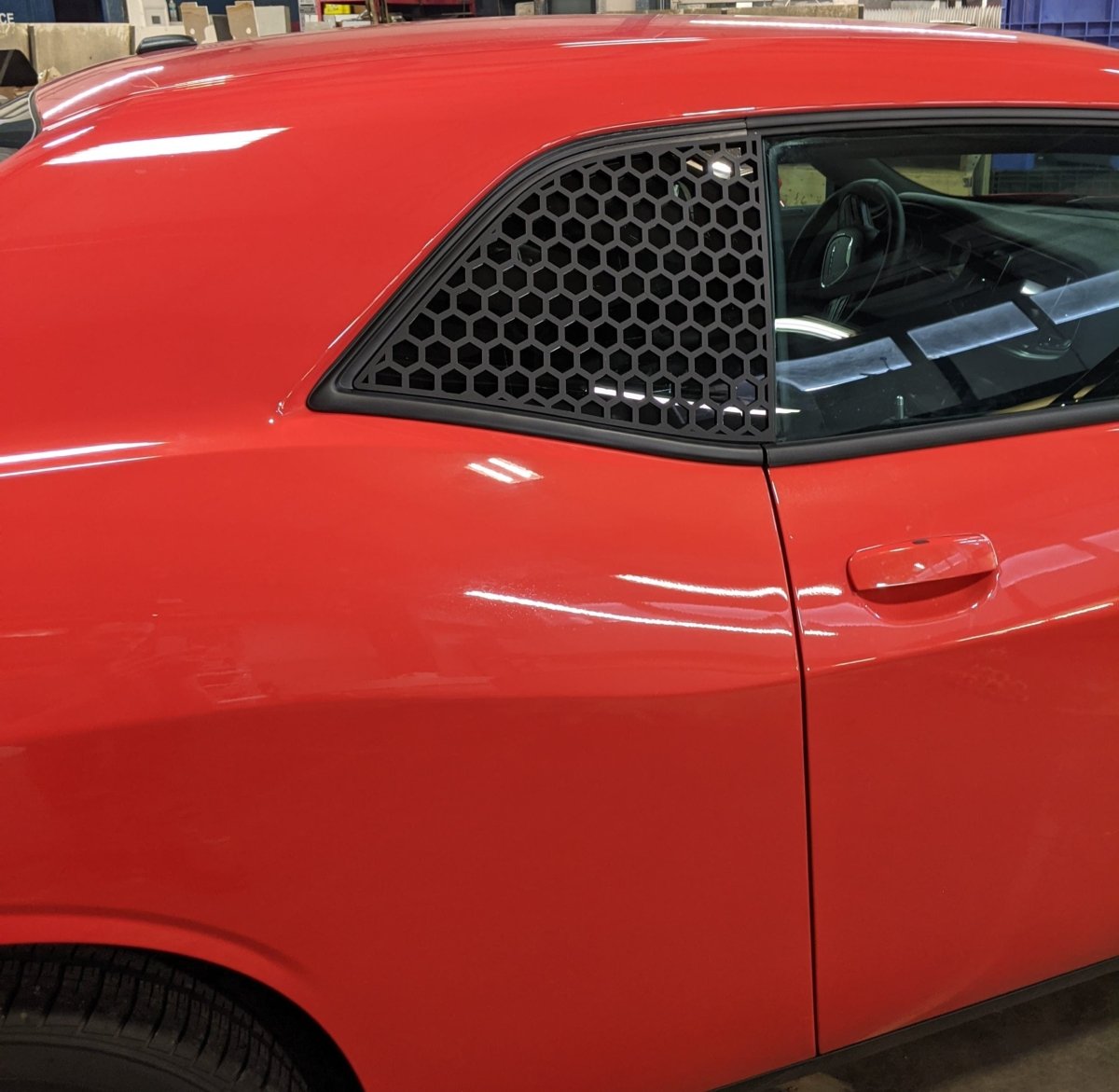 Hexagon Window Louvers - Fits 15-21 Challenger® - Atomic Car Concepts