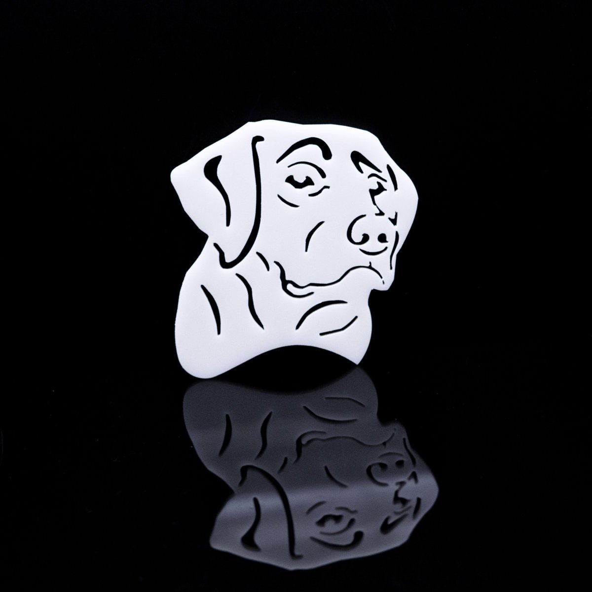 Labrador Retriever Icon Badge - Tape Mount - Atomic Car Concepts