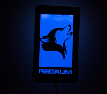 LED Light Up Coyote Custom Text Badge - Fits Mustang® Grille or Trunk - Atomic Car Concepts