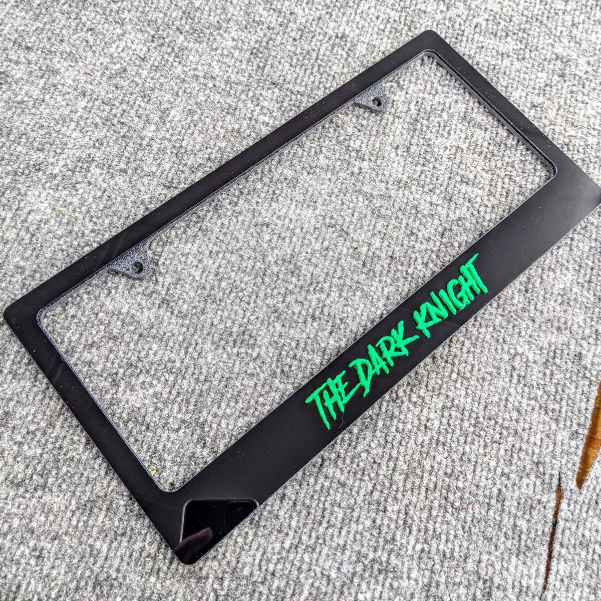 License Plate Border Frame - Aggressive Font - Atomic Car Concepts