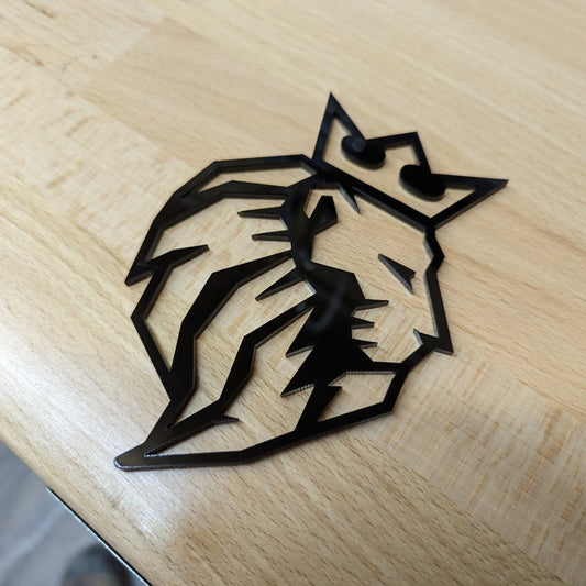 Lion Icon Badge - Tape Mount - Atomic Car Concepts