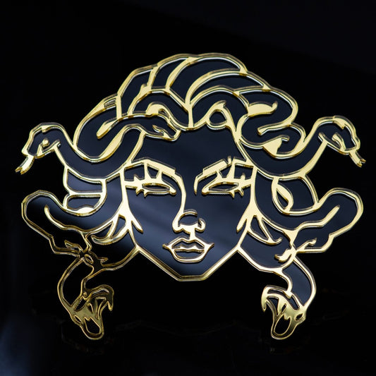 Medusa Icon Badge - Tape Mount - Atomic Car Concepts