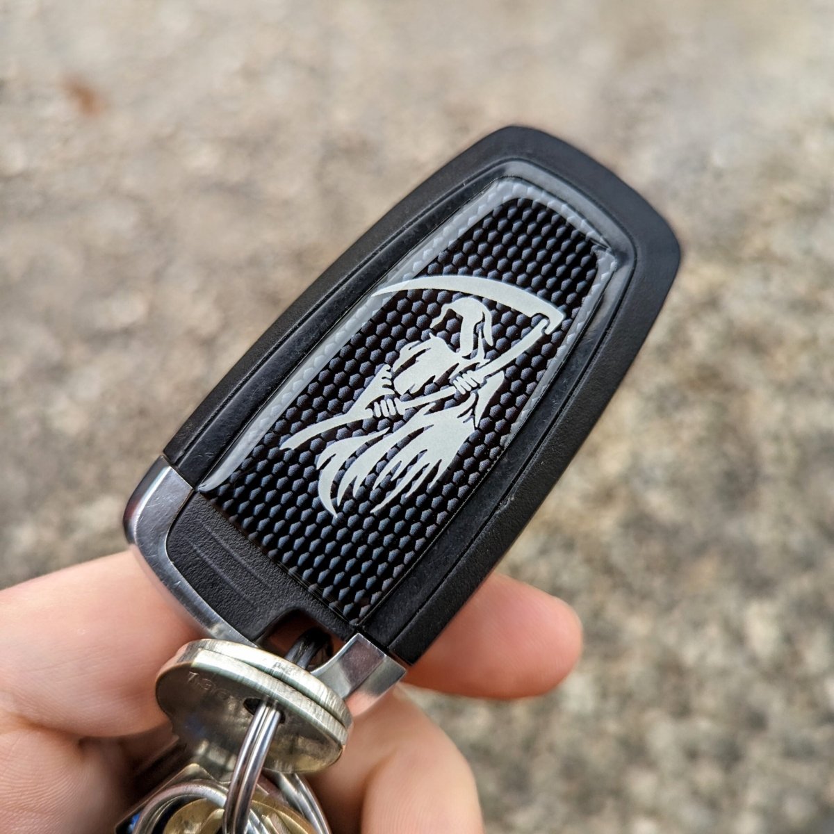 Reaper Key Fob Decal - Fits Mustang® and Many other Ford® Vehicles - Atomic Car Concepts