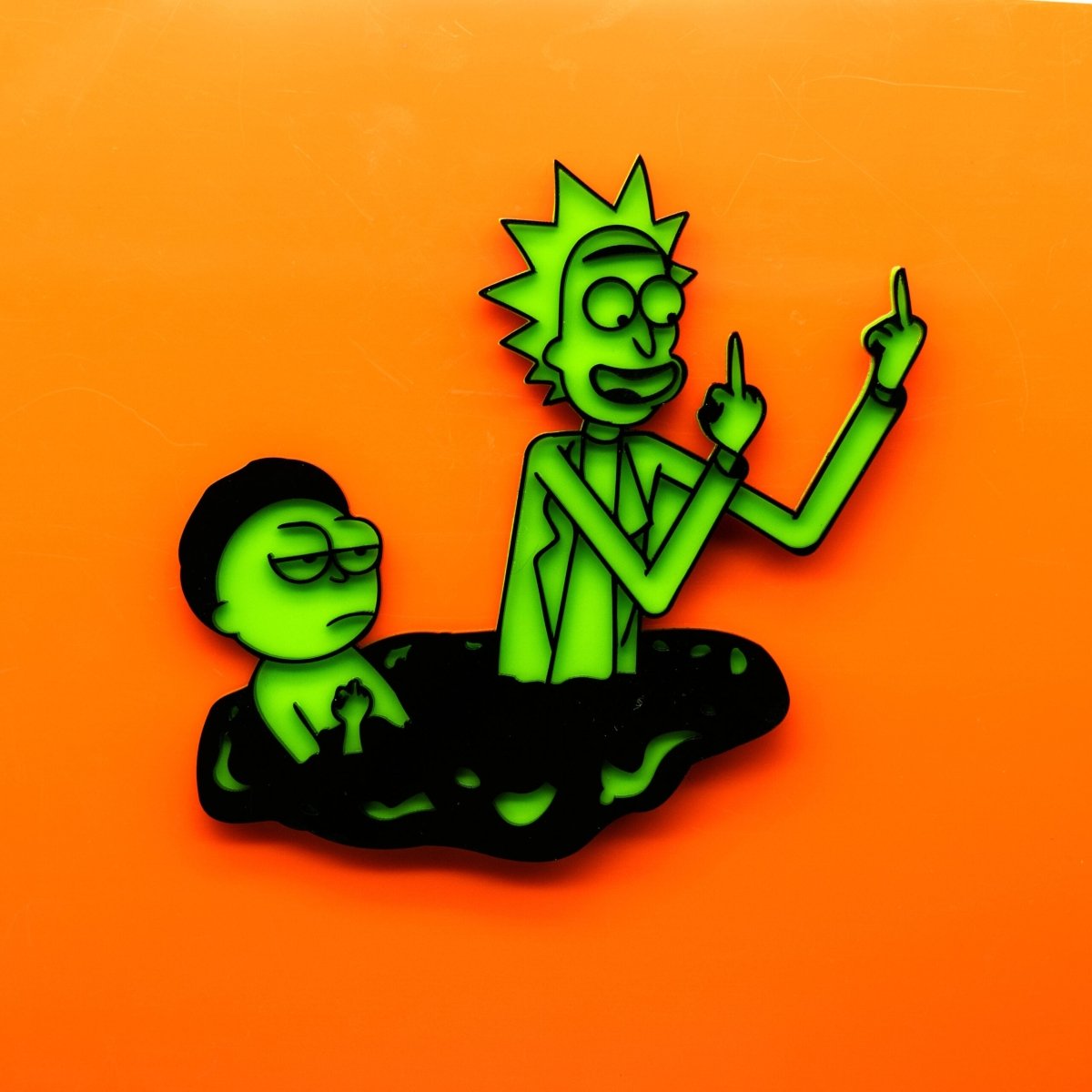 Rick and Morty Inspired Icon Badge - Atomic Car Concepts