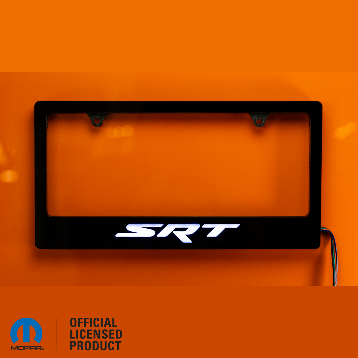 SRT LED License Plate Border Frame - Officially Licensed Product - Atomic Car Concepts