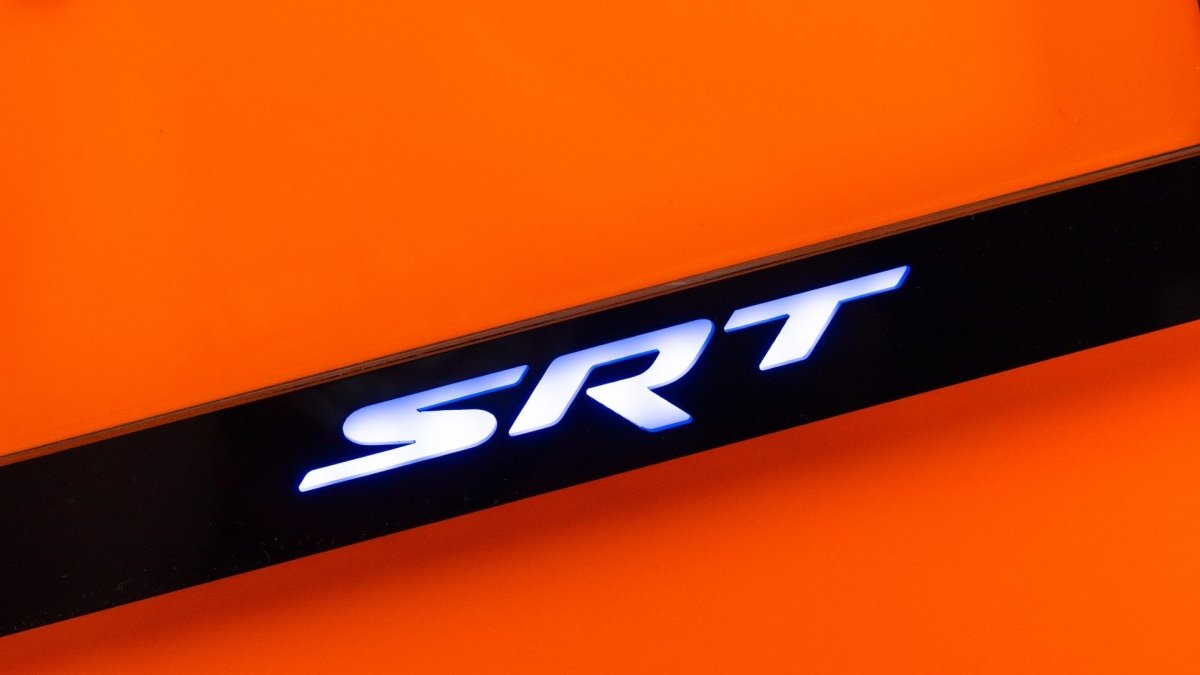 SRT LED License Plate Border Frame - Officially Licensed Product - Atomic Car Concepts